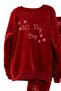 Girl's Red Super Soft Winter Christmas Pajama Set Christmas Themed - 3