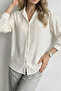 Women's Thin Anti-Sweat White No-Iron Ov Oversized Large Size Wrinkle-Free Shirt No Ironing Required - 2