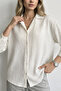 Women's Thin Anti-Sweat White No-Iron Ov Oversized Large Size Wrinkle-Free Shirt No Ironing Required - 3
