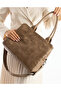 Mega large size soft faux leather women's handbag