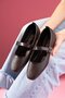 Valessa Brown Natural Gold Buckle Belt Strap Ballerina Shoes Stc1200 - 5