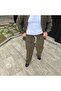 Men's Khaki Corded Fabric Velvet Fabric Shirt Pants Double Suit - 6