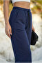 Unisex Two Thread Elastic Waist Oversize Wide Leg Sweatpants - 3