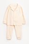 Pajama Set Girls Boys Pajama Set 100% Cotton Front Buttoned Two-Piece Set