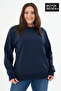 Women's Plus Size Crew Neck Slim Sweatshirt Spr24Bswk56