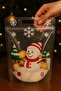 10 Pcs Snowman Cookie Candy Chocolate Bag Reusable Bottomed Gift Bag