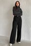 Modern Cut Pleated Wide Leg High Waist Wide Leg Palazzo Pants