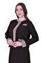 Point Wool Knitwear Skirt Suit Brown