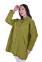 İnvee 7019 Delik İşi Oil Green Shirt