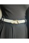Keep Patterned Women's Gold Buckle Belt Jacket Belt Dress Belt Trouser Belt - 2