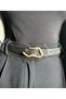 Keep Patterned Women's Gold Buckle Belt Jacket Belt Dress Belt Trouser Belt - 2
