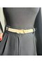 Keep Patterned Women's Gold Buckle Belt Jacket Belt Dress Belt Trouser Belt