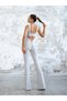 Spanish Leg Pilates Yoga Sports Jumpsuit with Gathered Hips - 3