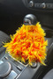 Yellow Red Colorful Long Fur Plush Auto Gear Shift Boot Tassel – Compatible with All Vehicles Car Accessory - 7