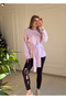 Crew Neck Belted Oversized Sweater - 9