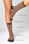 Women's Stitch-Free Leopard Patterned Socks 3-Pack Non-Squeezing Socks / Does Not Leave Marks - 2