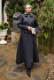 Navy Blue Skirted Jacket Bondit Set