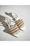 Twelve Rows of Stones Transparent Heeled Evening Dress Slippers - 3