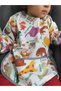 2-4 Years Old, Zoo, Liquid Proof, Machine Washable, Pocketed, Long Sleeve Baby Food Bib, Apron