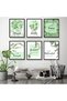 ALAYRA Inspirational Wall Art Print Set of 6 Tropical Botanical Leaves Wall Decor Sage Green Leaf Canvas Set Pictures Motivational Wall Art Posters for Living Room Bedroom Office30X40 CM - 5