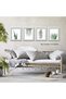 ALAYRA Botanical Prints Poster Wall Decor for Living Room, Plant Painting Canvas Unframed Set of 4, Leaf Art (, A/Green)20X25 CM - 2