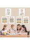 ALAYRA Boho Classroom Decor Poster Positive Inspirational Prints Teacher Gift Kids Canvas Wall Art Set of 6 Perfect for Building Confidence in Children, Friends & Graduates20X25 CM - 2