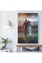 Alayra Framedfhzang Messi Ronaldo Poster Wall Art Canvas Print Poster Home Bathroom Bedroom Office Living Room Decor Canvas Poster Framed: 16x24inch(40x60cm) - 4