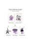 ALAYRA Purple Makeup Posters Fashion Paris Prints Wall Art Makeup Room Artwork Set of 6 Perfume Flower Lipstick Canvas Art Posters Girl Room Decor for Bedroom (8"x10" UNFRAMED,20X25 CM - 2