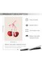 ALAYRA Coquette Cherry Bow Canvas Art | Feminine Pink Poster for Girls' Bedroom | Trendy Preppy Decor | Unframed ()40.6X30.5 CM - 4