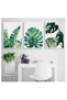 ALAYRA Modern Abstract Wall Art Tropical Leaf Monstera Leaf Palm Green Leaves Canvas Painting Posters Print Wall Pictures For Living Room Home Decoration,A/No Frame,/3Pcs30X40 CM - 2