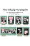 ALAYRA Fashion Wall Art Bathroom Decor Prints Set of 6 Pink Glam Glitter Tissue Canvas Posters Pictures Photos Bathroom Artwork Wall Black and White Modern Women Funny Bathroom20X25 CM - 2