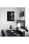ALAYRA NymphFable Inspirational Lion Wall Decor Poster Black and Gold Positive Wall Poster for Office Gym Bedroom Decor Unframed40X30 CM - 2