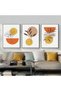 ALAYRA Modern Bohemian Abstract Poster Wall Decoration, Beautiful Botanical Pictures Poster Wall Art, Minimalist Wall Poster Set - Frameless (Wall Picture-07. x 3 Pieces)30X40 CM - 3