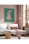 ALAYRA Poster Master Cheetah Poster - Pink Cheetah Print - Leopard Art - Pop Art - Gift for Men, Women & Animal Lover - Minimal Decor for Bedroom, Living Room, Kid's Room or35.6X27.9 CM - 5