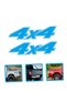 ALAYRA 4 Pcs 4x4 Stickers Bumper Sticker Funny Car Decal Vehicle Stickers Car Decals Sticker Auto - 4