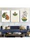 ALAYRA Modern Bohemian Abstract Poster Wall Decoration, Beautiful Botanical Pictures Poster Wall Art, Minimalist Wall Poster Set - Frameless (Wall Picture-02. x 3 Pieces)30X40 CM - 2