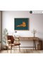 ALAYRA Poster Master Lying Tiger Poster - Retro Tiger Portrait Print - Tiger Art - Groovy Art - Funky Art - Jungle Art - Modern Art - Minimal Art - Kid's Room or Living Room Decor40X30 CM - 5
