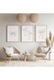 ALAYRA Preppy Bow Wall Art Decor Set of 3 Beige Coquette Wall Art Aesthetic Canvas Posters Trendy Girly Wall Decor Beige Bow Prints Preppy Pictures for Living Room College30X40 CM - 4