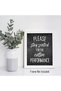 ALAYRA Funny Bathroom Decor Wall Art Prints (UNFRAMED ) Restroom Powder Room Wash Laundry Room Hip Hop Wall Decor Signs Posters (Wash Your Hands - Black Chalkboard)20X25 CM - 2