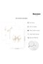 ALAYRA Preppy Bow Wall Art Decor Set of 3 Beige Coquette Wall Art Aesthetic Canvas Posters Trendy Girly Wall Decor Beige Bow Prints Preppy Pictures for Living Room College30X40 CM - 2