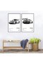 ALAYRA Car Poster Canvas Wall Art 911 GT Turbo Posters For Men Bedroom Aesthetics Decor (, Unframed 05)30X45 CM - 3
