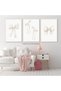 ALAYRA Beige Bow Wall Art Set of 3 (Beige Bow, 12"x16" Poster)30X40 CM - 3