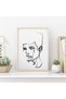 ALAYRA Sincerely, Not Abstract One Line Face Wall Decor Art Print Poster UNFRAMED Modern Minimalist Fashion Artwork for Women's and Men's Bedroom Living Room Bathroom or Home25.4X20.3 CM - 5