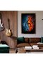ALAYRA Music Wall Art Note Decor Poster - Treble Clef Water and Fire Instrument Series Picture Prints for Classroom or Music Room - Canvas Art Print Unframed60X40 CM - 2