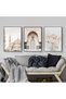 ALAYRA Islamic Canvas Wall Art Decoration Poster, 3 Arabic Calligraphy Art Decoration Printed Poster, Living Room Picture Modern Wall Decoration Picture, Frameless (Style 3, x 3)30X40 CM - 3