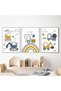 ALAYRA Excavator Canvas Painting Nursery Wall Prints Posters Crane Art Prints Toys Cars Wall Art Print Nursery Pictures Kids Boys Room Decor Unframed61X40.6 CM - 5