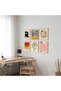 ALAYRA Matisse Wall Art Prints Set of 6, Abstract Matisse Wall Art Exhibition Posters Black Beige Yellow Women Body Line Art Flower Market Art Prints, Living Room Wall Decor（,20X25 CM - 2