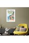 ALAYRA Italy Positano Amalfi Coast Retro Abstract Posters Beautiful Countryside And Blue Sea Scene Wall Art Colorful Room Aesthetic Style Prints For Home Bedroom Dorm Wall Decor30.5X40.6 CM - 5