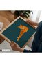 ALAYRA Poster Master Lying Tiger Poster - Retro Tiger Portrait Print - Tiger Art - Groovy Art - Funky Art - Jungle Art - Modern Art - Minimal Art - Kid's Room or Living Room Decor40X30 CM - 4