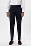 Navy Blue High Waist Regular Fit Men's Trousers